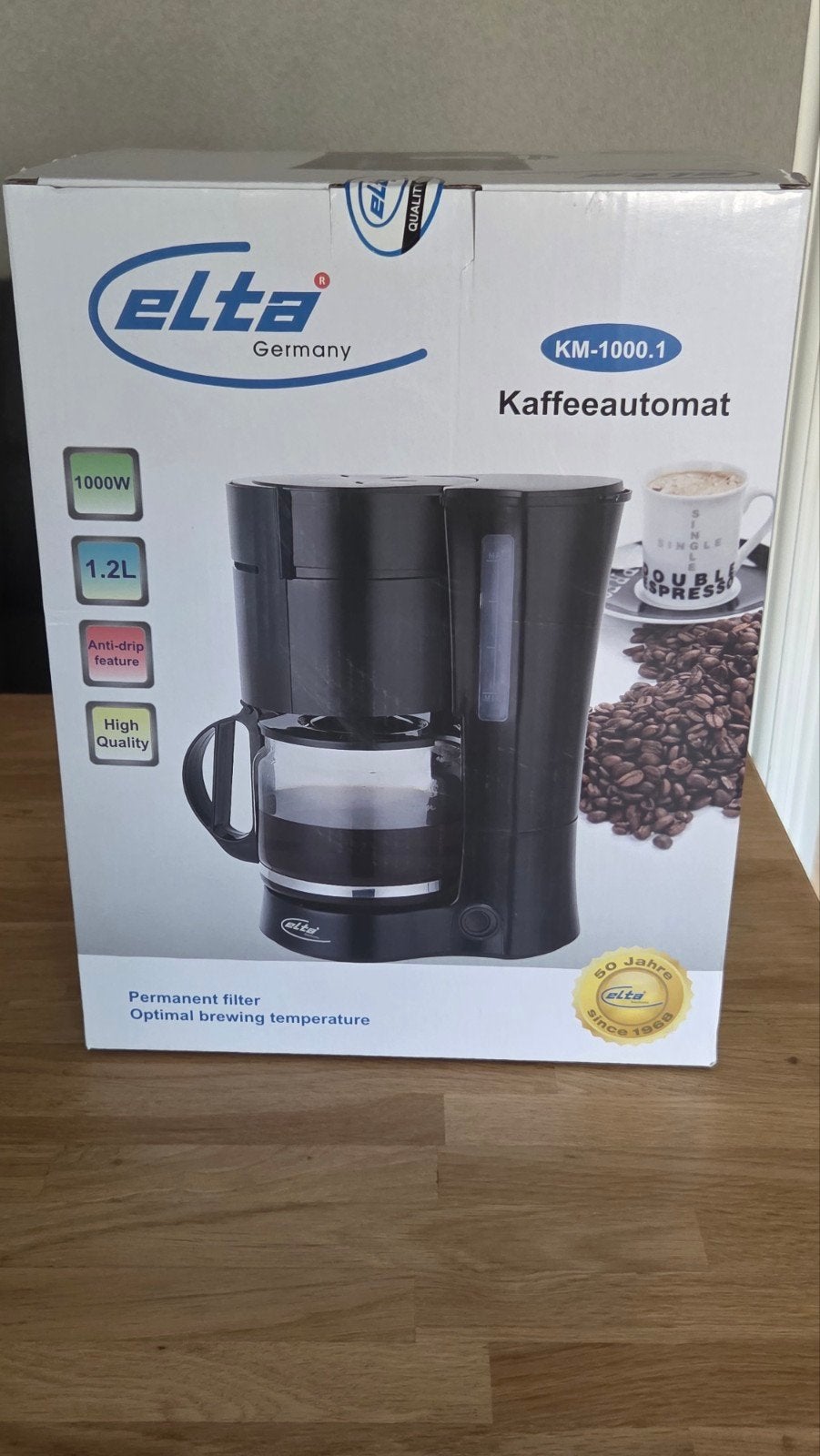 Elta Kaffeeautomat KM-1000.1, Witgoed en Apparatuur, Ophalen, Nieuw, Koffiemachine, Gemalen koffie