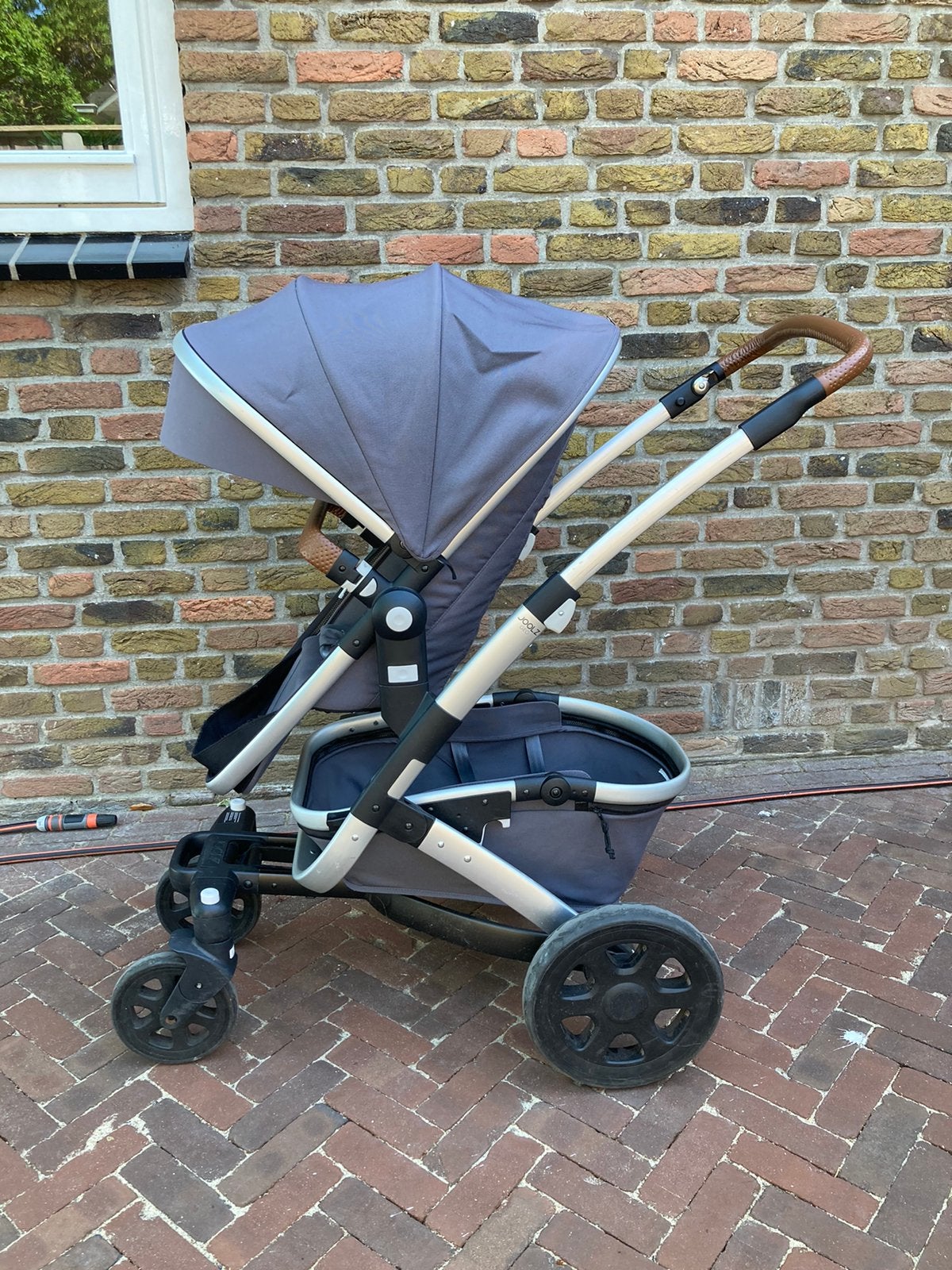Joolz - Geo 2 - grijs - Hippo Grey kinderwagen met reiswieg., Gebruikt, Combiwagen, Verstelbare duwstang, Ophalen