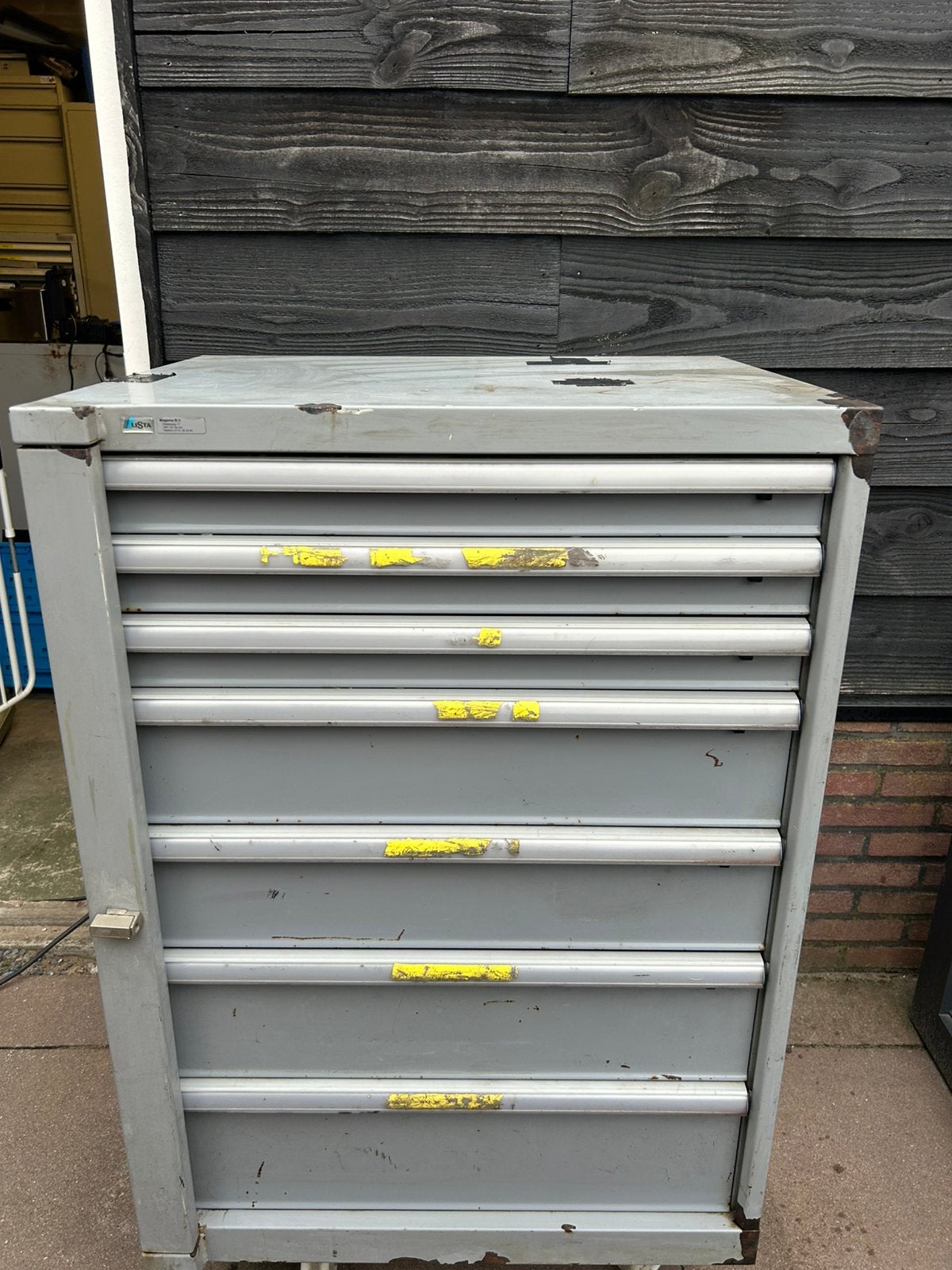 Lista gereedschapskast / stalen ladenkast / werkplaatskast, Ophalen, Gebruikt
