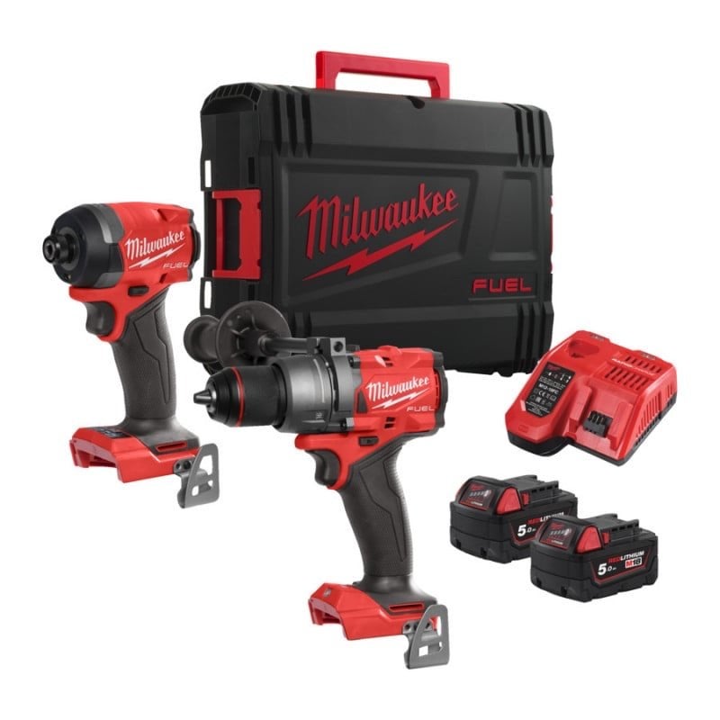 Milwaukee FUEL Boor- en Schroefmachine Set met Koffer, Doe-het-zelf en Verbouw, 600 watt of meer, Ophalen of Verzenden, Klopboormechanisme