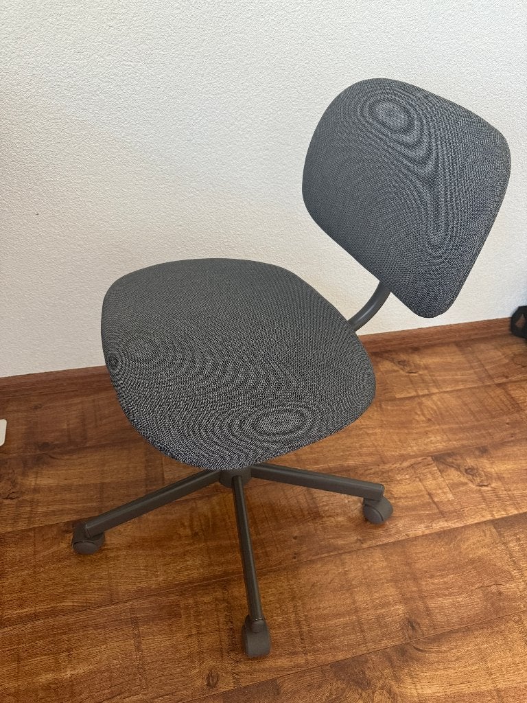 IKEA BLECKBERGET bureaustoel – beige en grijs, demonteerbaar, Huis en Inrichting, Bureaustoelen, Ophalen, Gebruikt, Zwart
