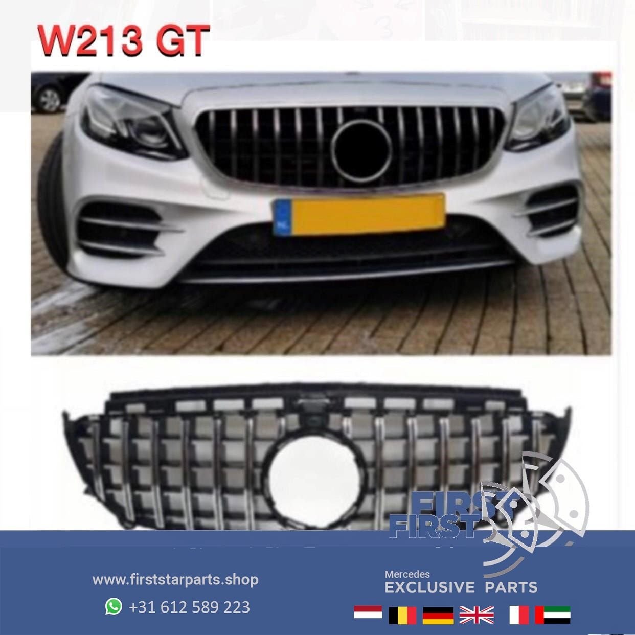 W213 W238 E KLASSE PRE-FACELIFT AMG GT LINE GRIL 2019-2022, Gebruikt, -, Ophalen of Verzenden, -