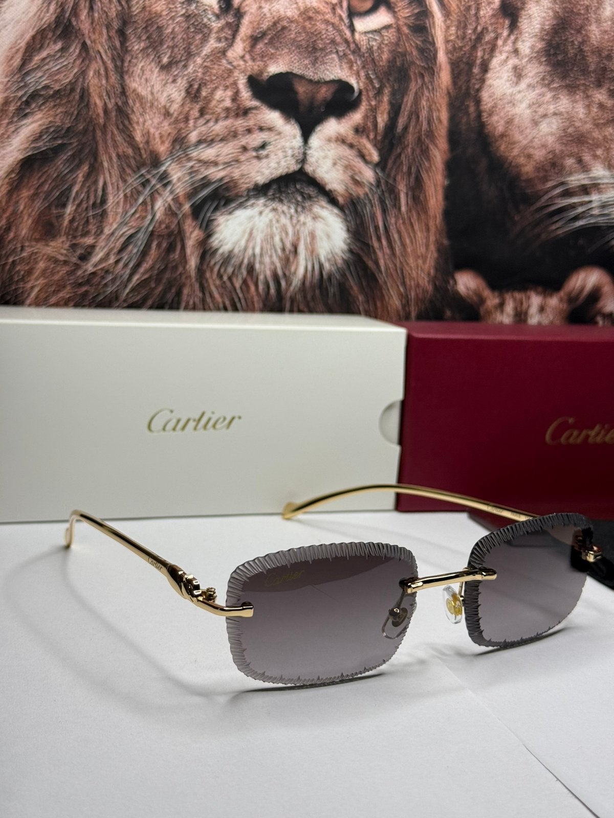 Cartier Ice Cut Panther Bril Double Grey, Ophalen of Verzenden, Zo goed als nieuw, Overige merken