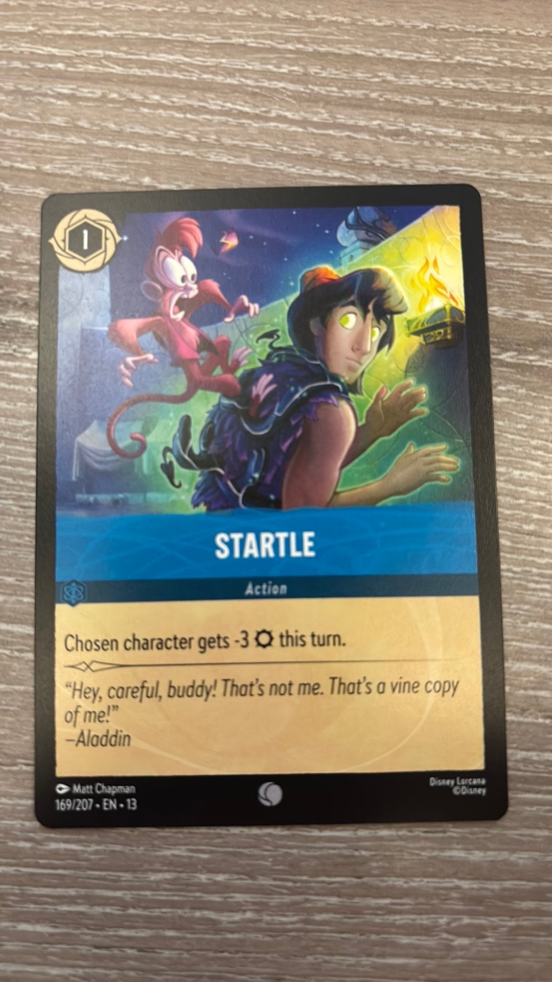 Disney Lorcana Aladdin startle 169-207 13ATV nonfoil, Ophalen of Verzenden, Zo goed als nieuw