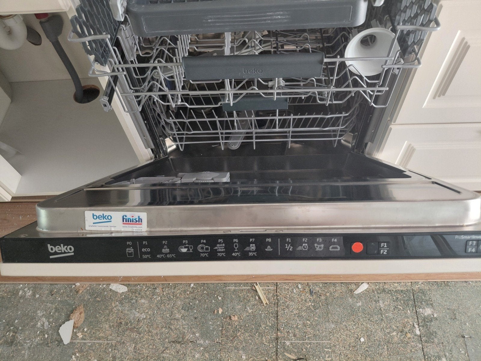 inbouw vaatwasser beko, Ophalen, Minder dan 85 cm, Zo goed als nieuw, Inbouw