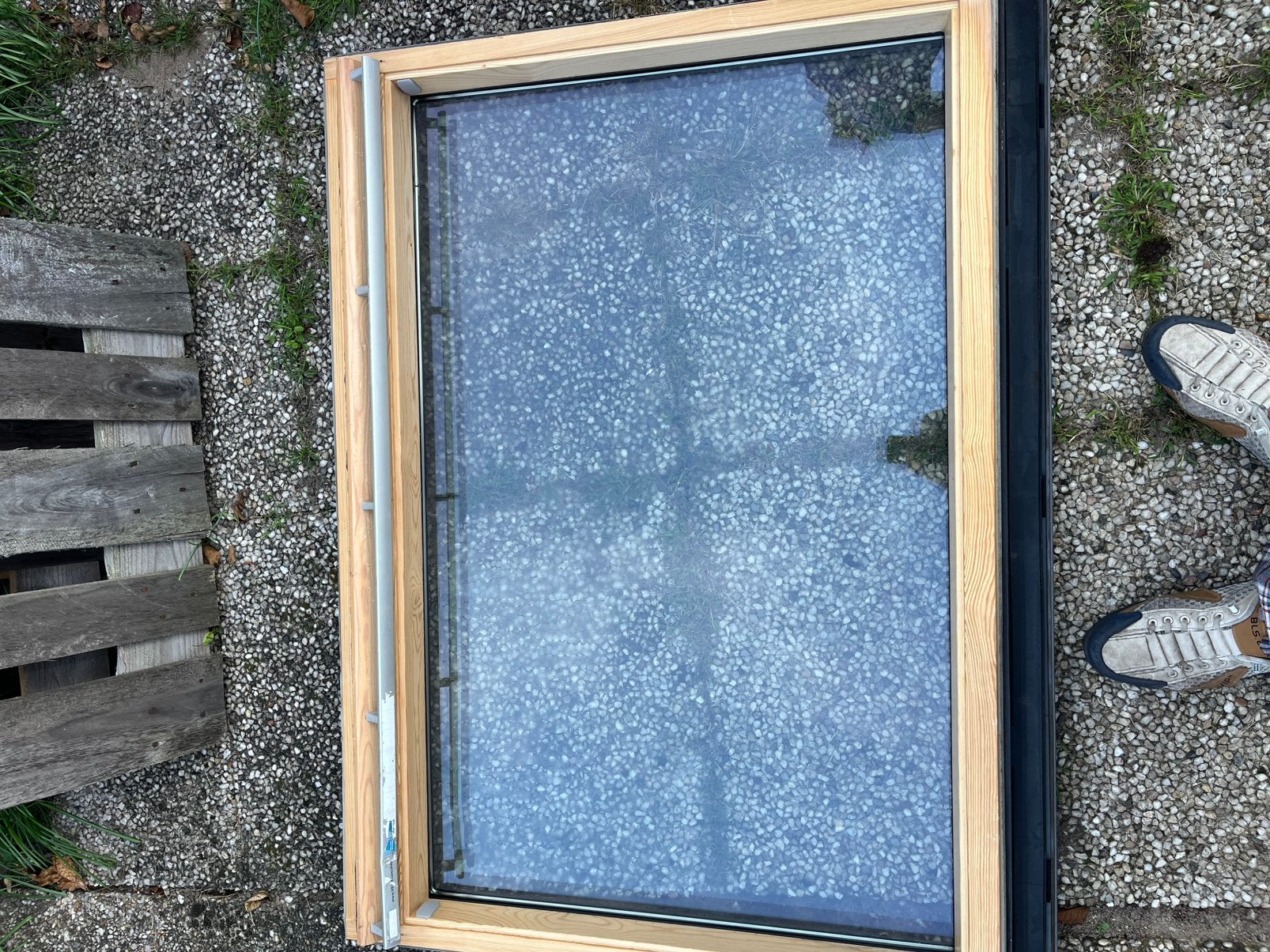 Dakraam, Ophalen, Gebruikt, 80 tot 120 cm, Dubbelglas