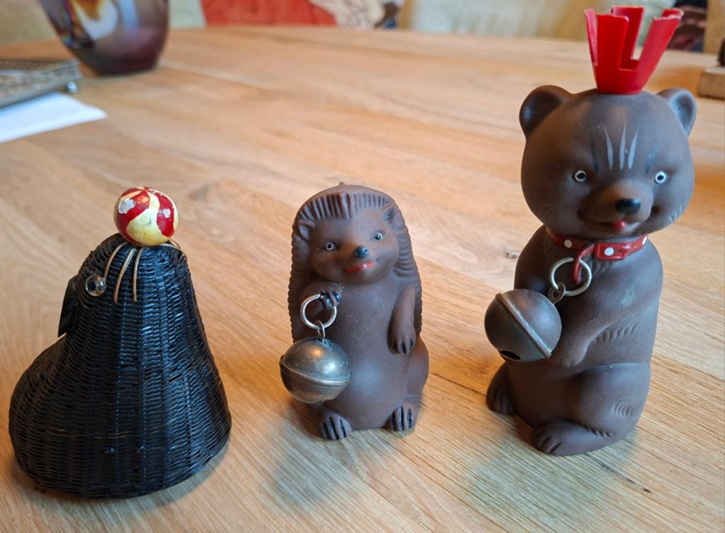 3 vintage poppetjes DDR en China, Ophalen of Verzenden, Zo goed als nieuw