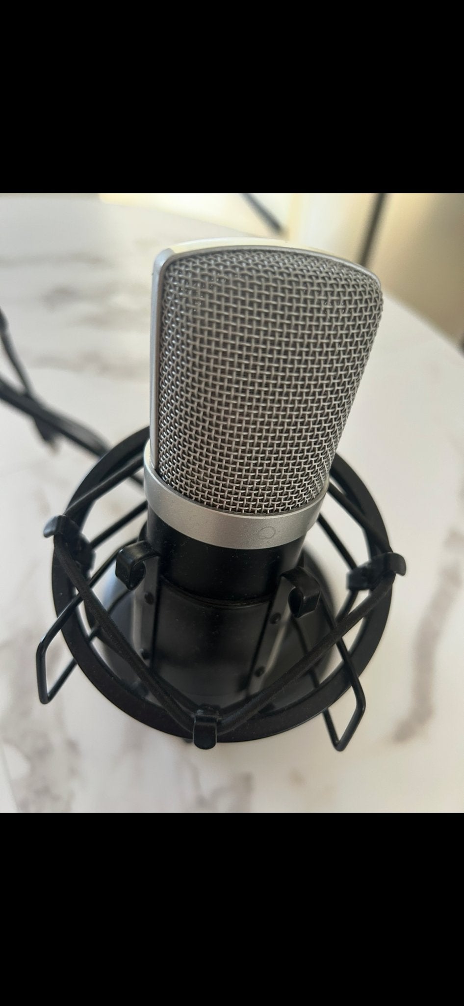 Studiomicrofoon met Popfilter en Shockmount, Muziek en Instrumenten, Microfoons, Ophalen, Zo goed als nieuw, Studiomicrofoon