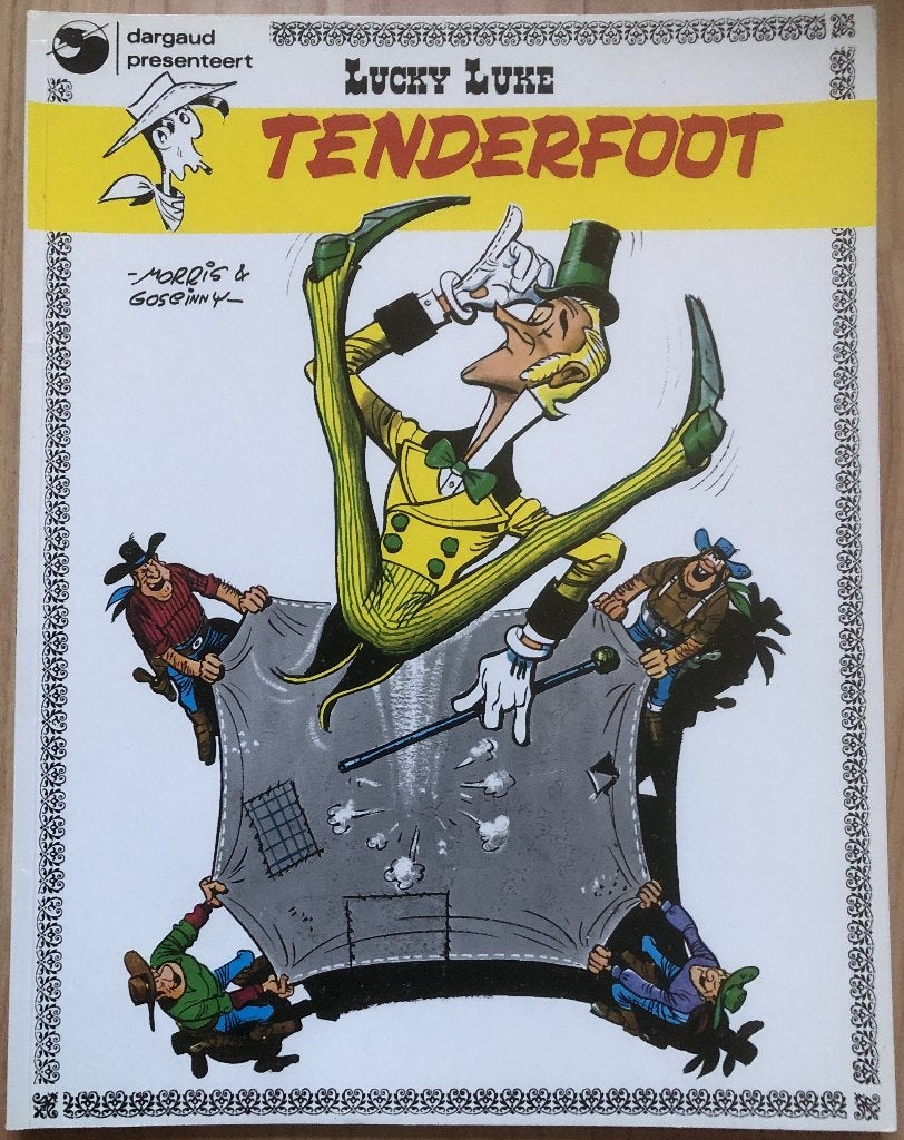 MORRIS & GOSCINNY - LUCKY LUKE -TENDERFOOT - DARGAUD, Boeken, Stripboeken, Eén stripboek, Ophalen of Verzenden, Zo goed als nieuw