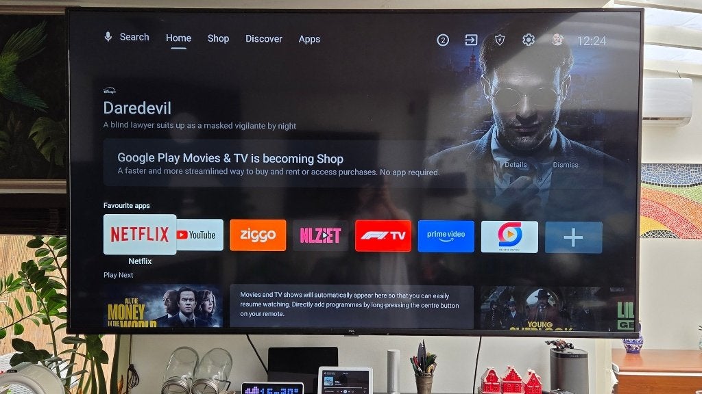 TCL 75P618 LED-tv Android, Gebruikt, 50 Hz, 100 cm of meer, 4k (UHD)