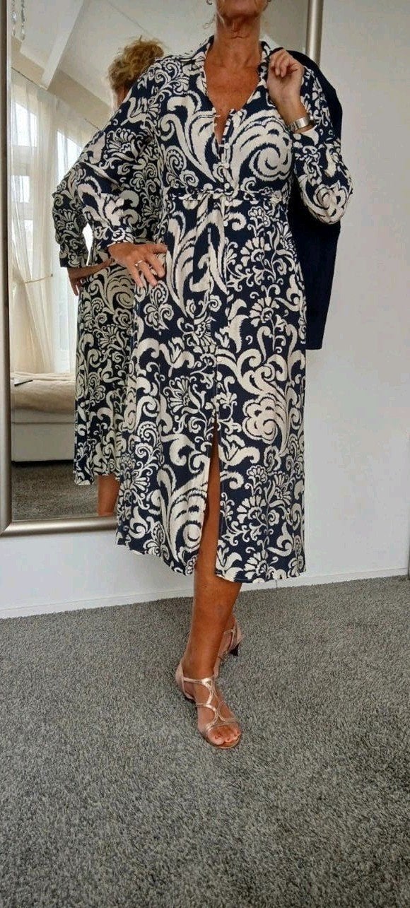 Kelrebec Jurk met print  maat XL, Blauw, Maat 46/48 (XL) of groter, Nieuw, Ophalen of Verzenden