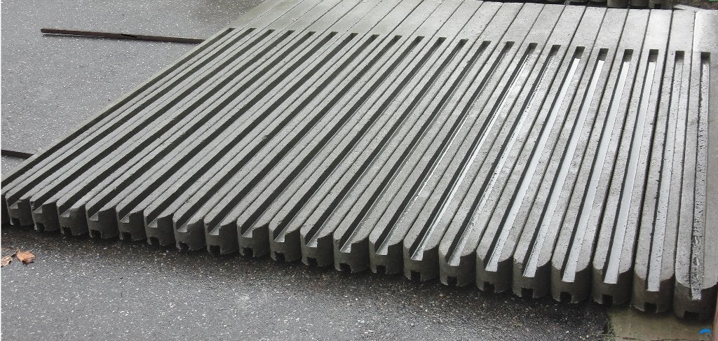 betonpalen  beton palen antraciet schutting platen planken, Ophalen, Nieuw, 250 cm of meer, Palen