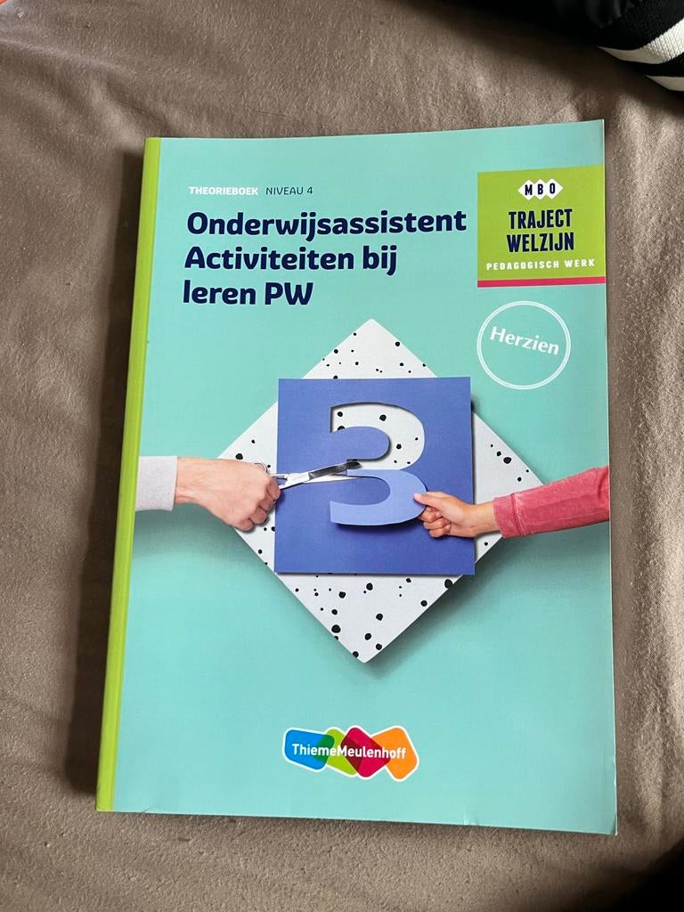 Onderwijsassistent Activiteiten bij leren PW Theorieboek, Ophalen of Verzenden, Nieuw, Overige niveaus, Overige vakken