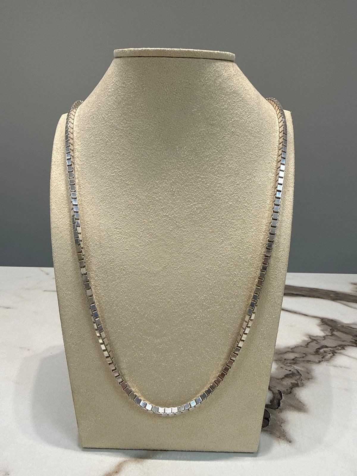 Dikke zilveren slang schakel ketting 70cm, Ophalen of Verzenden, Gebruikt, Zilver