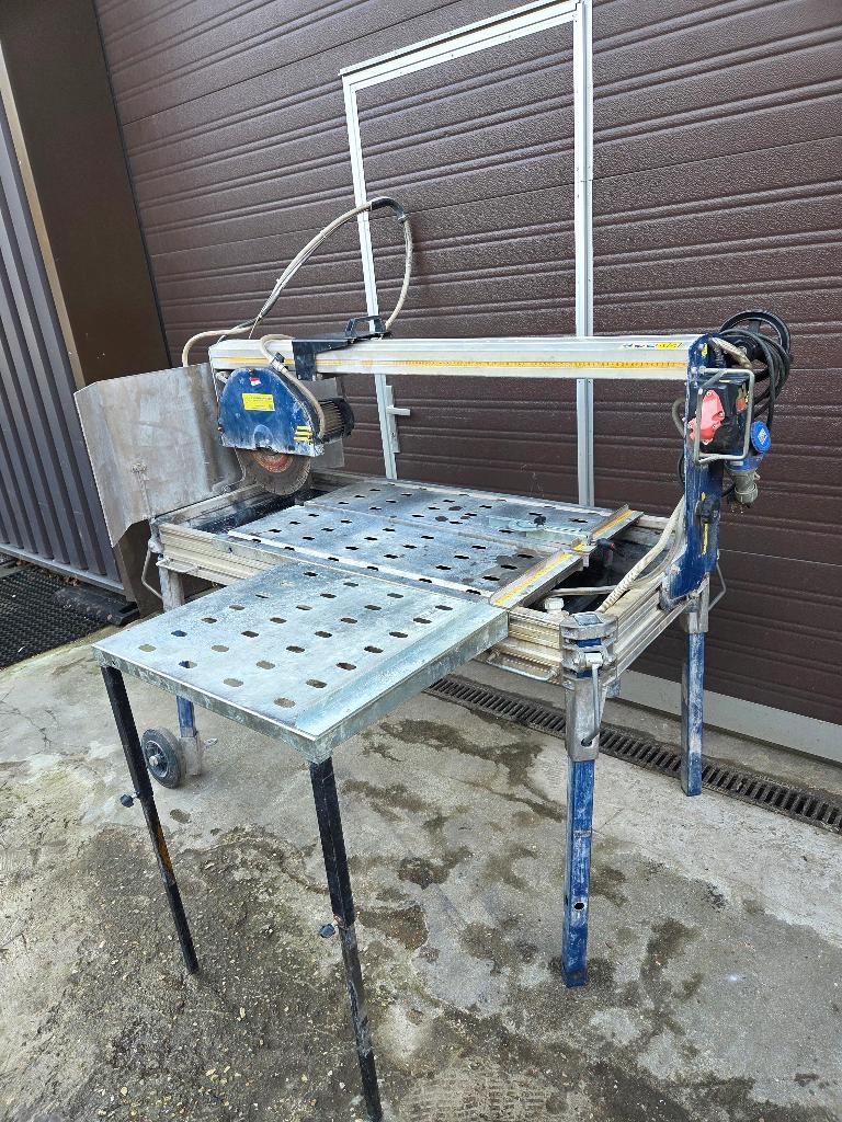 Carat P-3508 Laser Steenzaagmachine + zijtafel 230 Volt., Gebruikt, 70 mm of meer, Overige typen, Ophalen of Verzenden