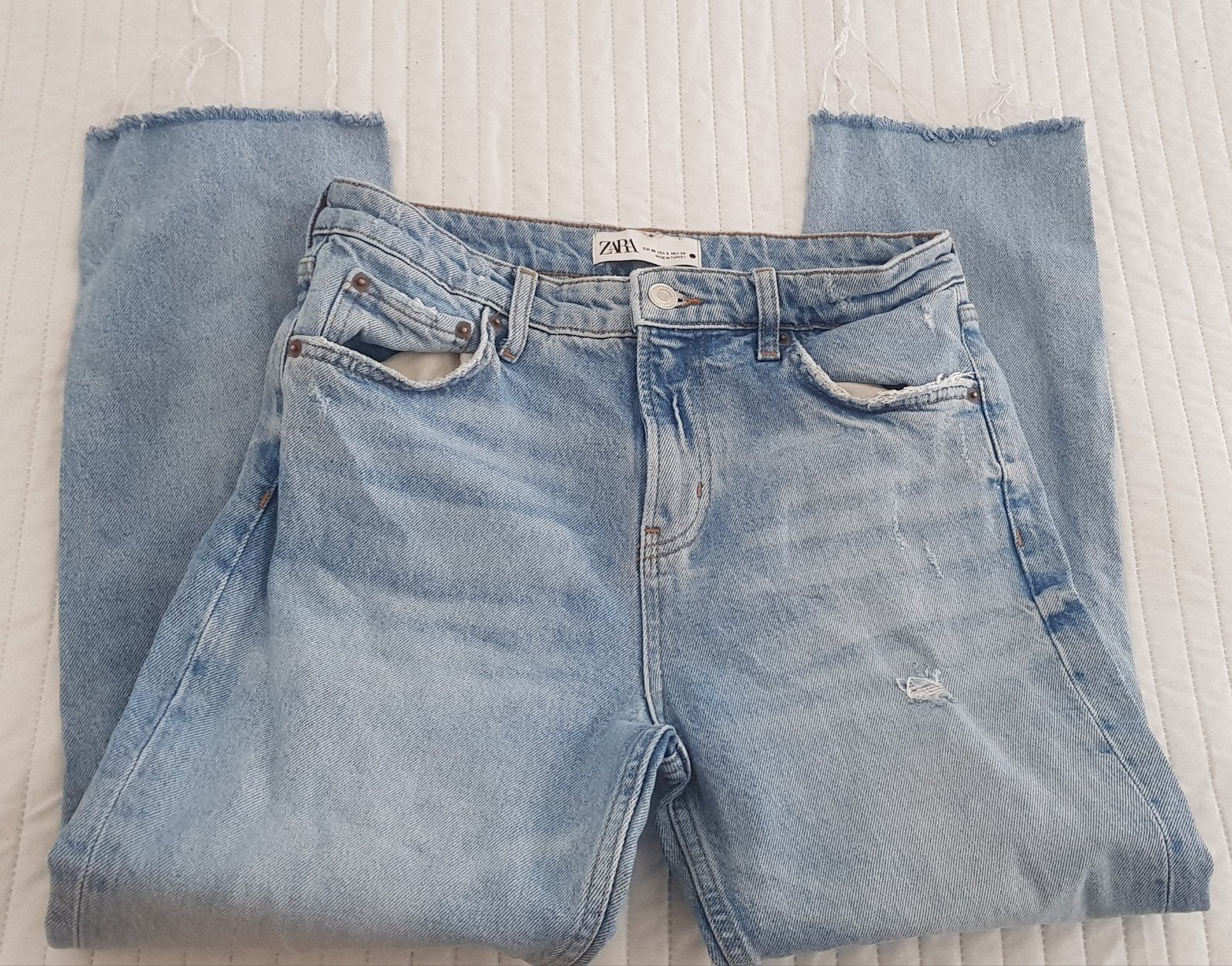 Zara boyfriend spijkerbroek maat 36 blauw broeken jeans, Zara, Zo goed als nieuw, W28 - W29 (confectie 36), Verzenden