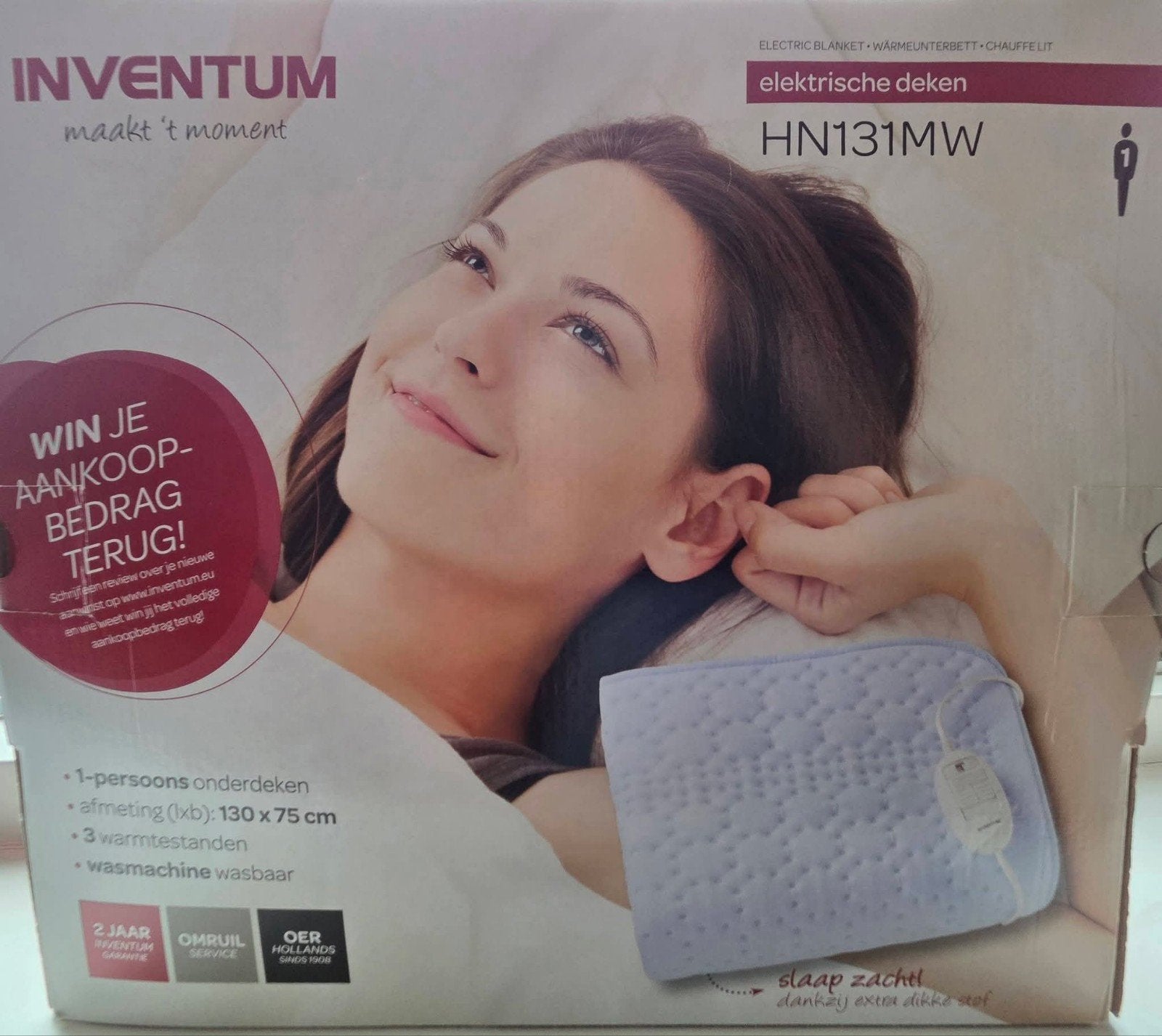 Inventum elektrische deken - onderdeken - nieuw, Ophalen of Verzenden