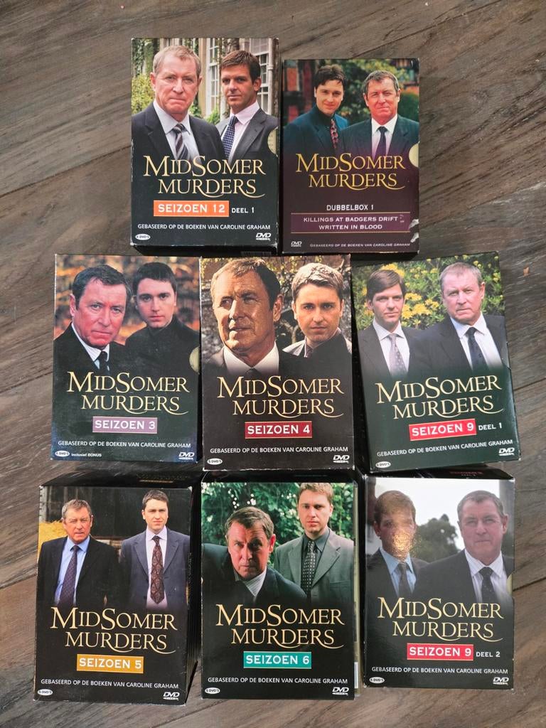 Midsomer Murders DVD Boxen - Seizoenen 3, 4, 5, 6, 9, 12, Vanaf 12 jaar, Verzenden, Gebruikt, Thriller