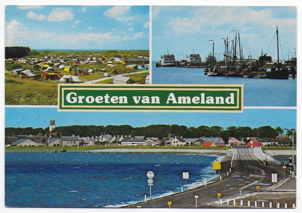 Ameland gelopen Ansichtkaart (B2438), Ophalen of Verzenden, 1980 tot heden, Gelopen, Waddeneilanden