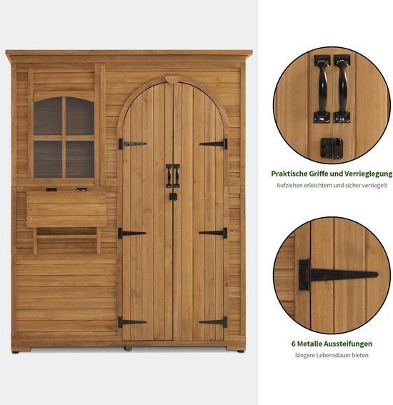 Tuinkast Hout – Tuinschuur Buiten – Bergkast Overkapping, Corvance B.V., Verzenden, Nieuw, Corvancebol@gmail.com