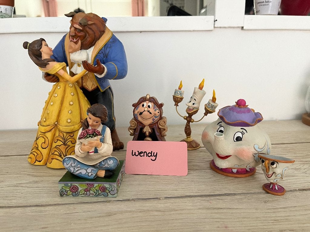 Jim Shore traditions Belle en het beest complete set, Ophalen, Assepoester of Belle, Nieuw, Beeldje of Figuurtje