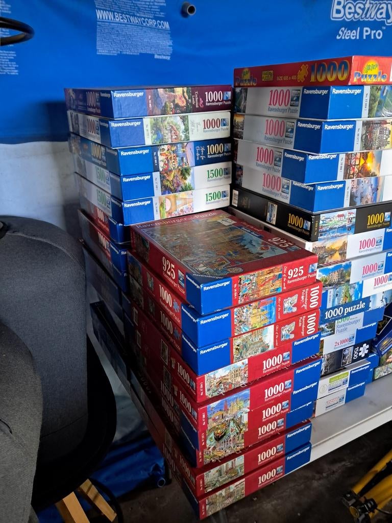 Puzzels, voornamelijk ravensburger, Ophalen of Verzenden, 500 t/m 1500 stukjes, Zo goed als nieuw