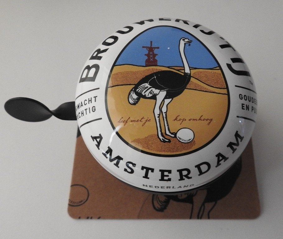 Grote fietsbel van Brouwerij ' T IJ Amsterdam, Verzenden, Nieuw