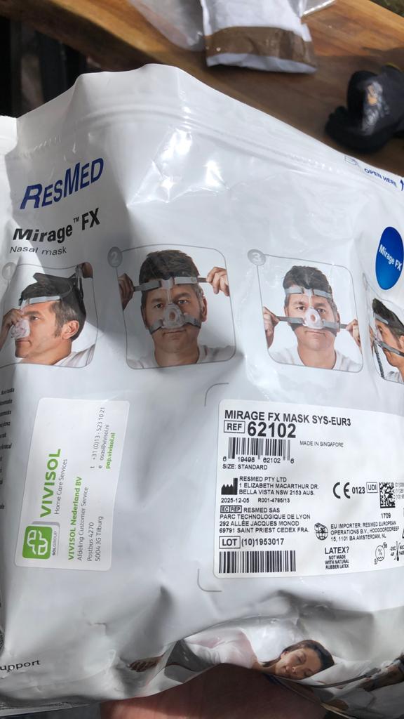 3x medisch masker tbc cpap apparaat, Ophalen of Verzenden, Zo goed als nieuw