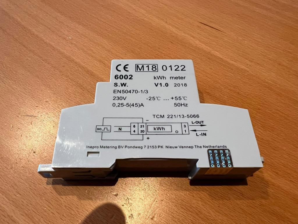 kwh meter 1 fase DZT 6002, Ophalen of Verzenden, Gebruikt, Overige typen