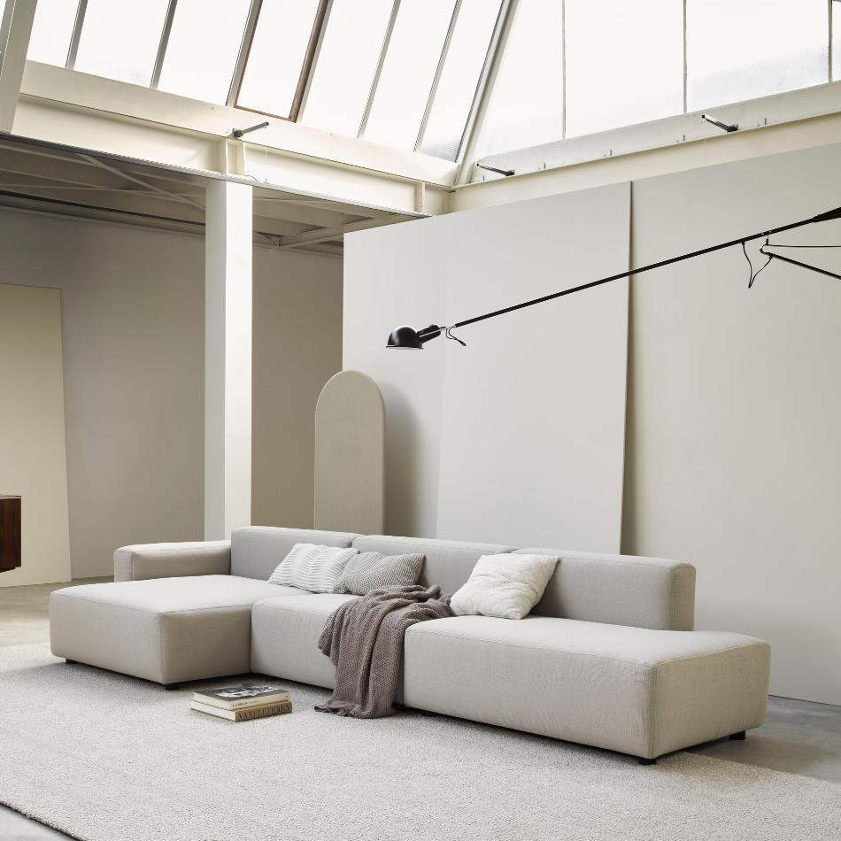 Hoekbank, Scandinavian Design Corner Sofa, Sav&Økse, Lova XL, Ophalen, 75 tot 100 cm, Danish Design, Stof