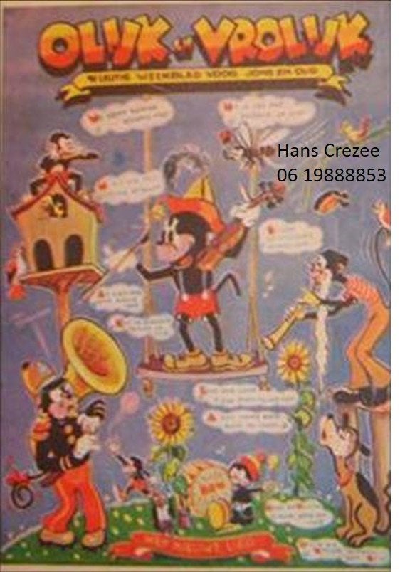 gezocht oud weekblad tijdschrift Olijk en Vrolijk 1936 1937, Ophalen of Verzenden, Gelezen, Overige typen
