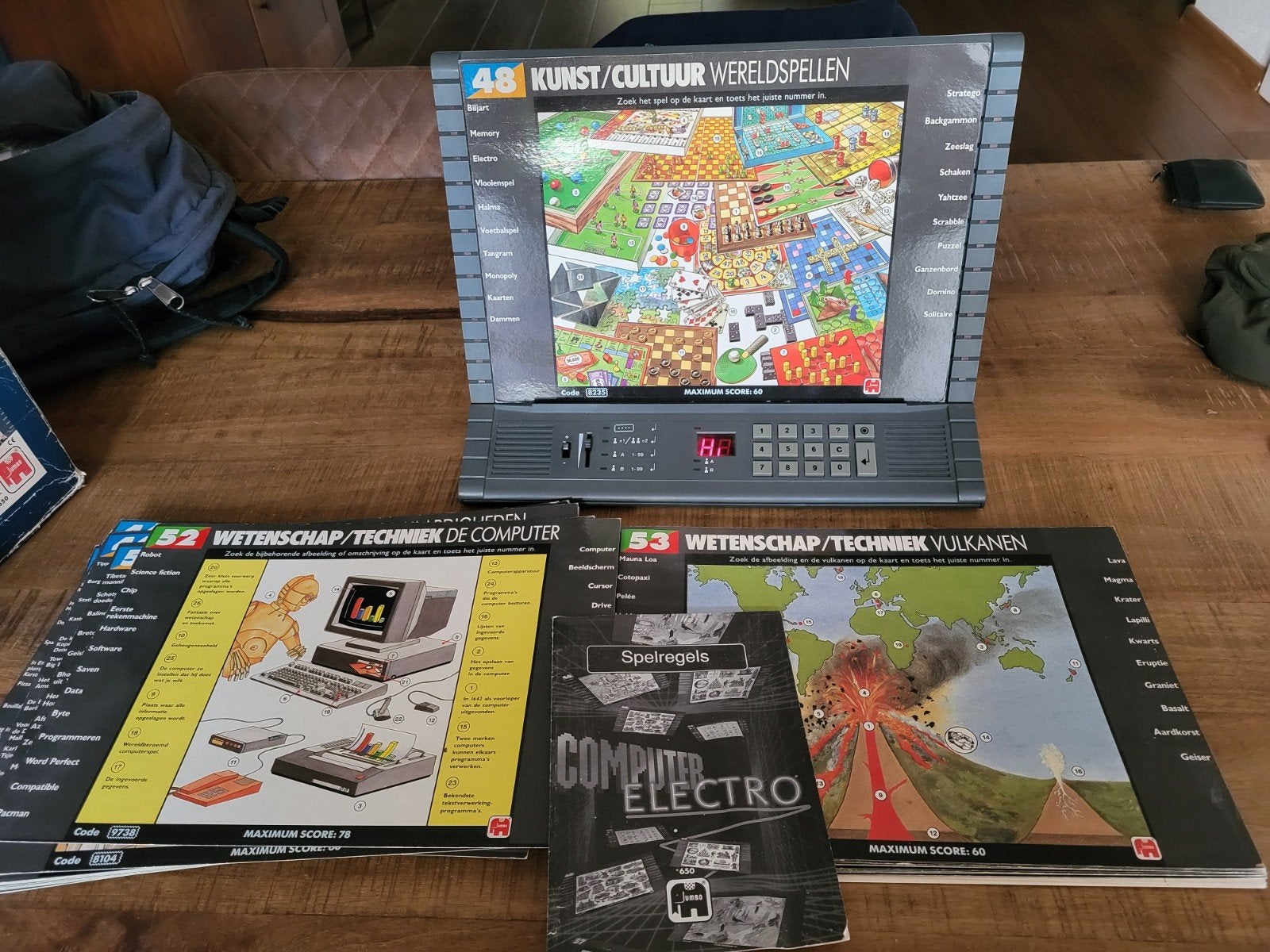 Jumbo Computer Electro spel met kaarten en console, Een of twee spelers, Ophalen of Verzenden, Gebruikt, Jumbo