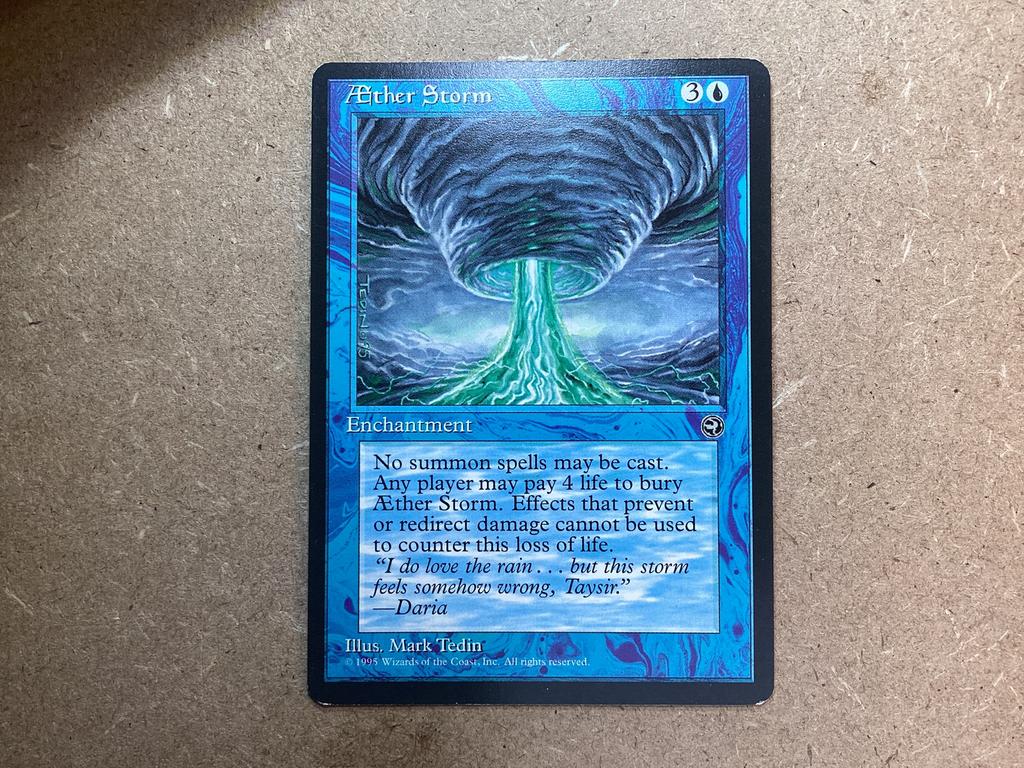 1x Aether Storm (Excellent), Hobby en Vrije tijd, Verzamelkaartspellen | Magic the Gathering, Zo goed als nieuw, Losse kaart, Ophalen of Verzenden