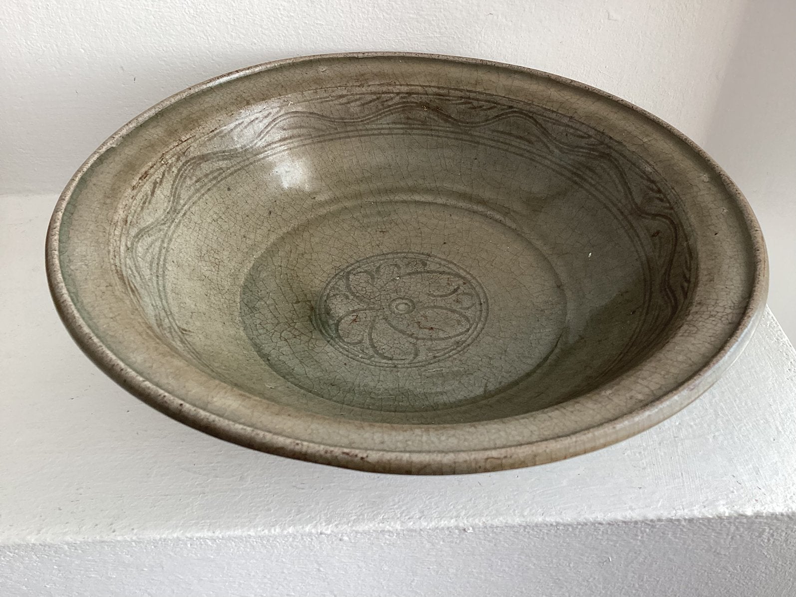 Celadon schaal antiek, Ophalen of Verzenden