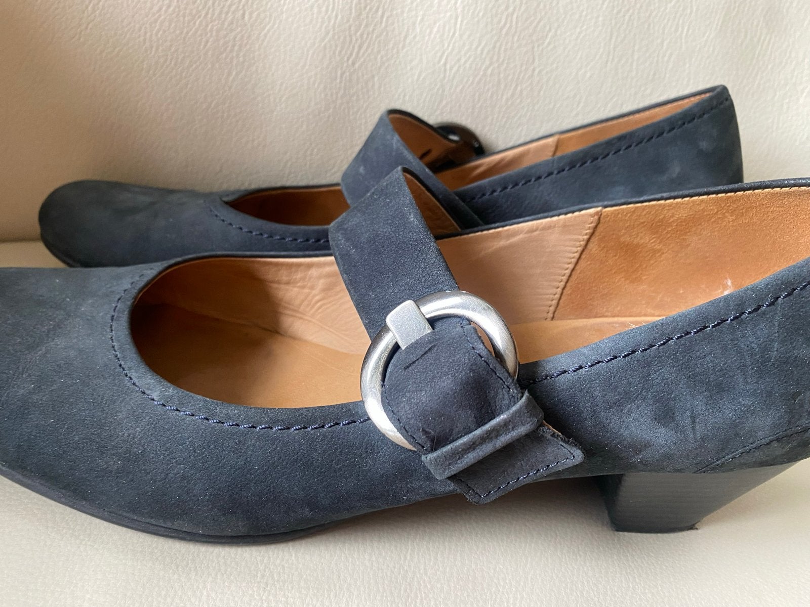 Gabor pumps met gesp, maat 43, Ophalen of Verzenden, Gedragen, Blauw, Pumps