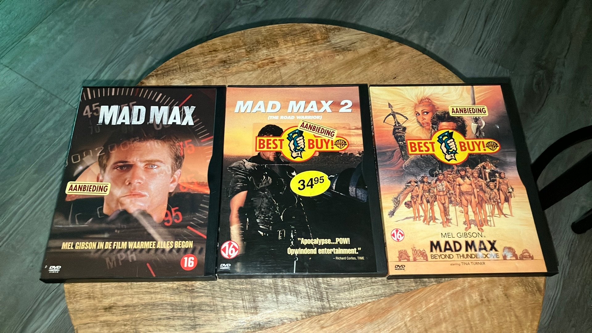 Mad Max Trilogy dvd box      (2), Vanaf 16 jaar, Ophalen of Verzenden, Zo goed als nieuw