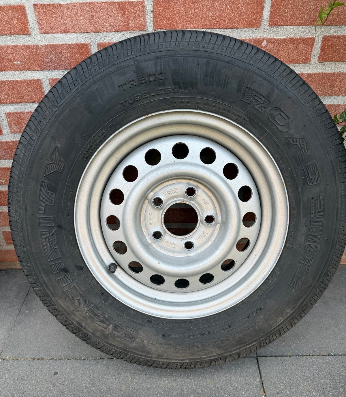 Reservewiel aanhangwagen 185R14C 104N Road Security, Ophalen, Gebruikt
