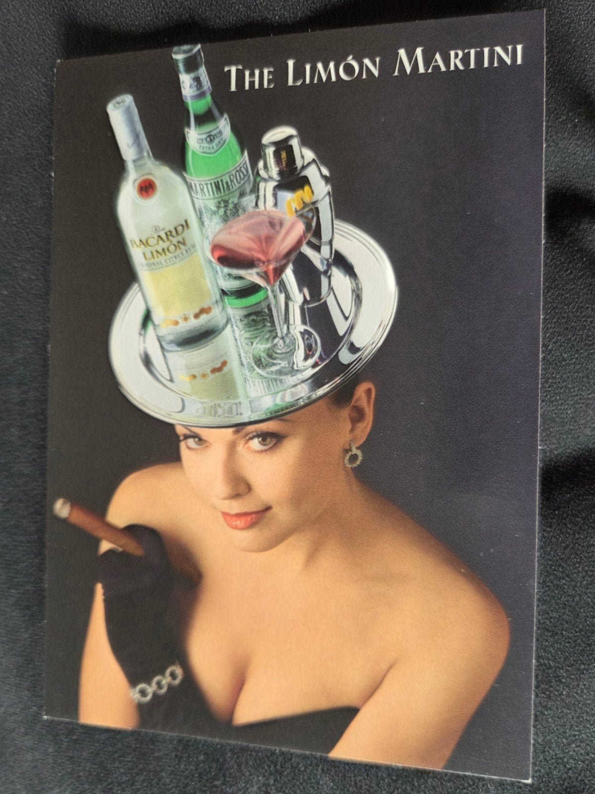 Bacardi Limón Martini Reclame Ansichtkaart, Verzenden, 1980 tot heden, Ongelopen, Overige thema's