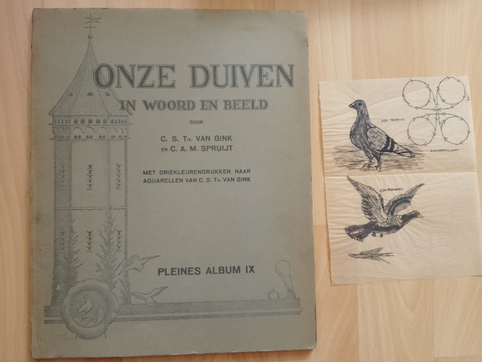Onze Duiven in woord en beeld plaatjesalbum IX, Boeken, Ophalen of Verzenden, Gelezen, Spruijt, Plaatjesalbum