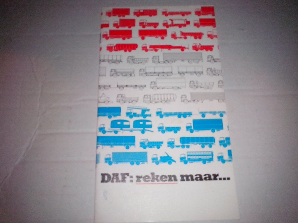 DAF reken maar 1975 + 4x DAF ITS 2800 95 brochures folders, Boeken, Ophalen of Verzenden, Zo goed als nieuw, Overige merken
