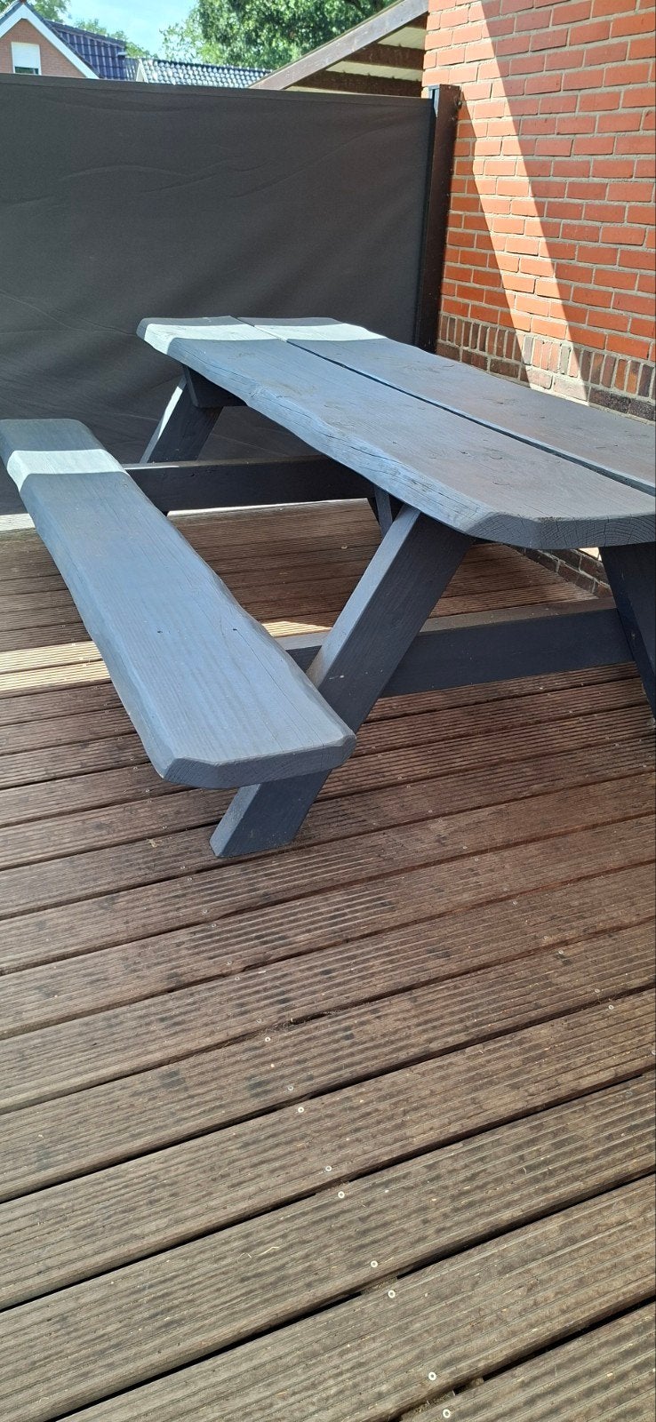 picknickbank douglas, Ophalen, Gebruikt, Rechthoekig, Hout