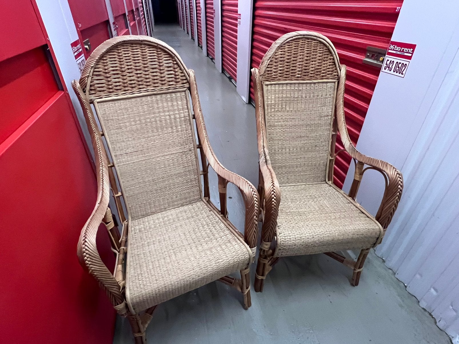 Set van 2 luxe Rotan stoelen, Ophalen, Zo goed als nieuw, Rotan