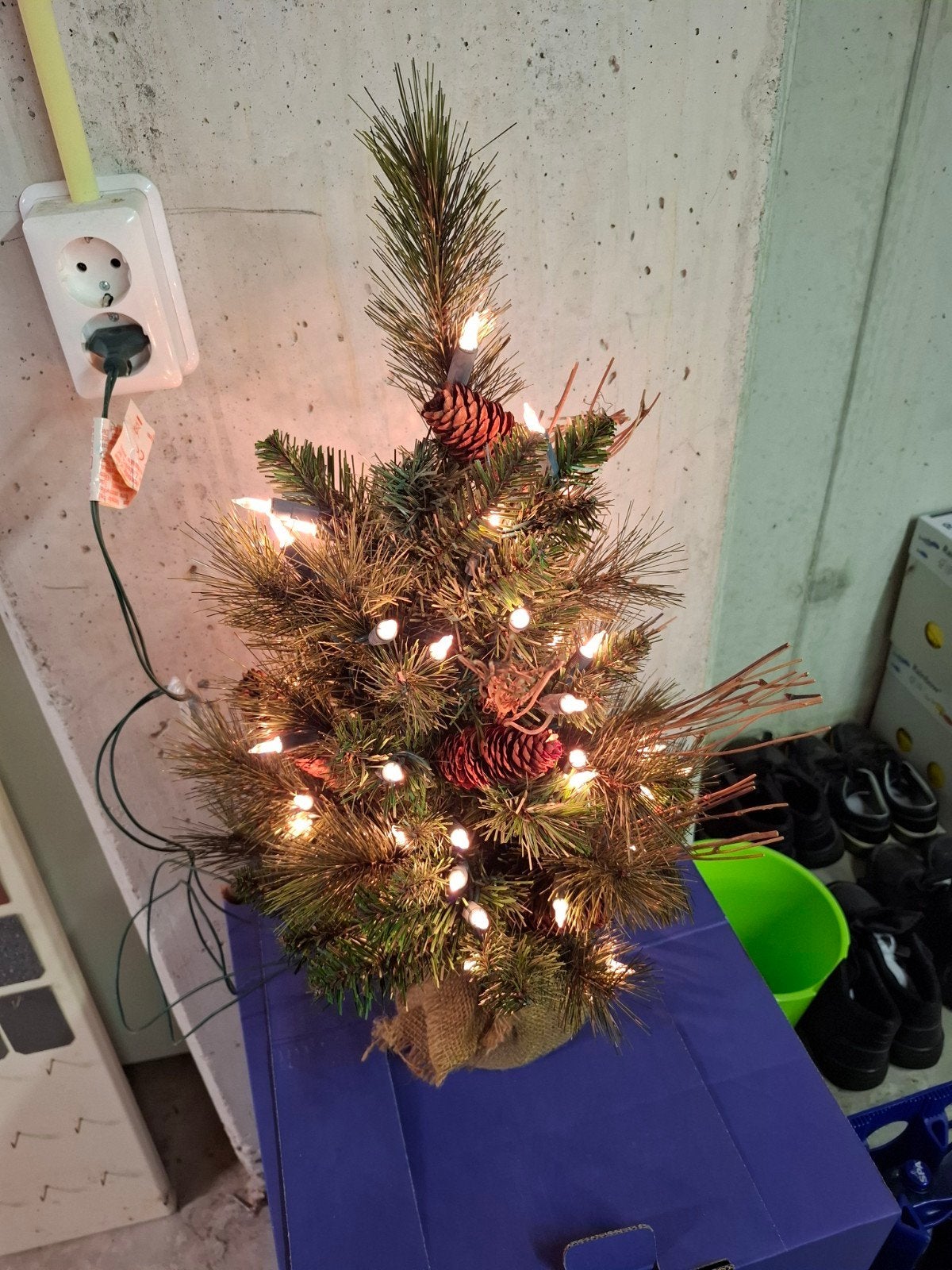 Kunstkerstboom, Ophalen of Verzenden, Zo goed als nieuw