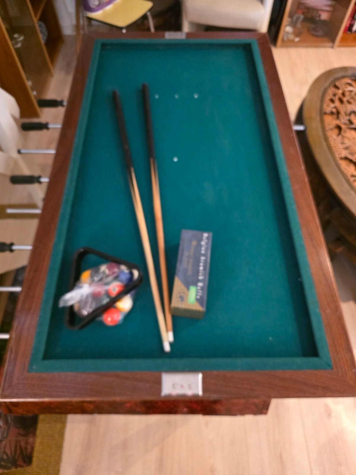 Complete 3-in-1 Speeltafel, Tafelvoetbal, Pool & Carambole, Ophalen