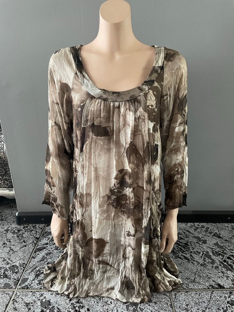 ZGAN Gafair Tuniek, beige/bruin, maat 38/40, Maat 38/40 (M), Bruin, Gafair, Ophalen of Verzenden