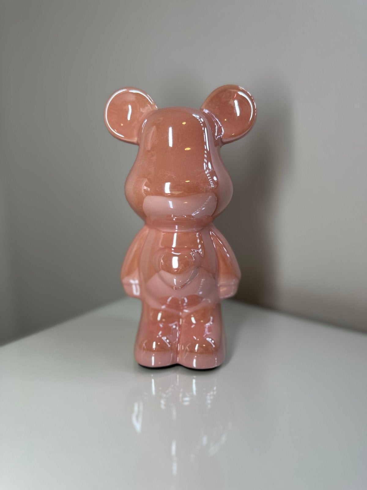 GOUDEN GUMMYBEAR - Beeld  | Gummy | Artdeco | Bearbrick, Roze, Ophalen of Verzenden, Zo goed als nieuw, Modern