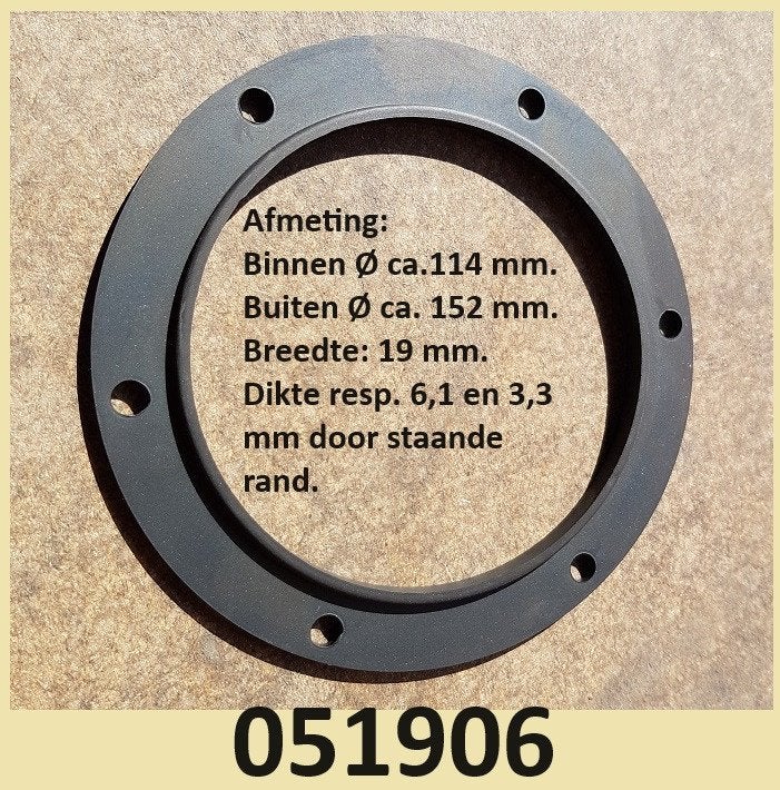 051906 Pakking inspectieflens alle 'Allpa' boilers. € 3,75, Ophalen of Verzenden, Nieuw, Motor en Techniek