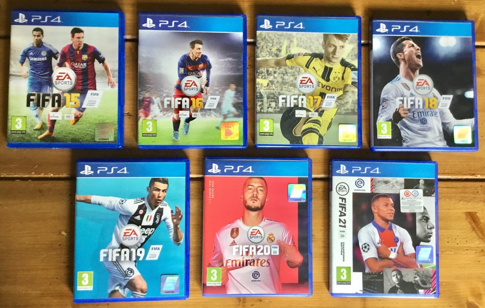 7 PS4 FIFA-SPELLEN: FIFA 15 t/m FIFA 21, Gebruikt, Eén computer, Ophalen of Verzenden, Sport