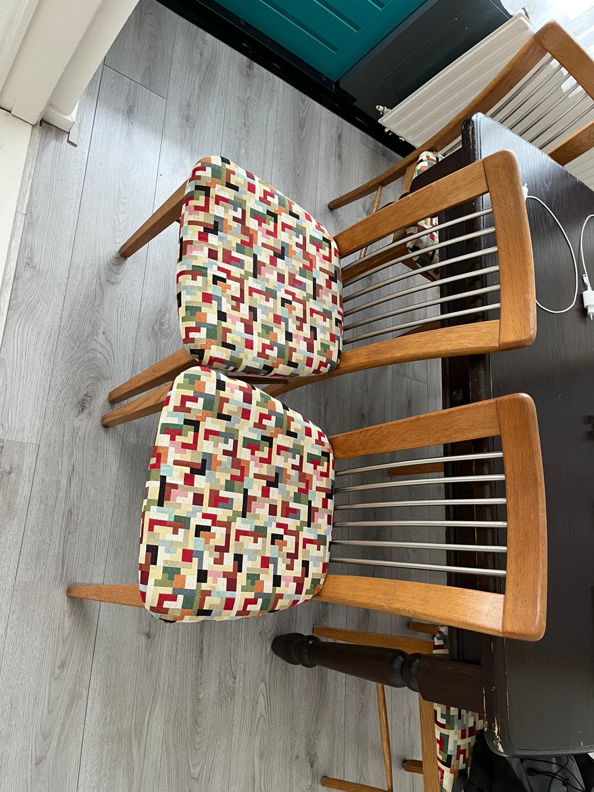 6 eetkamerstoelen –€5 per stuk, Ophalen, Gebruikt, 4 tot 6 stoelen
