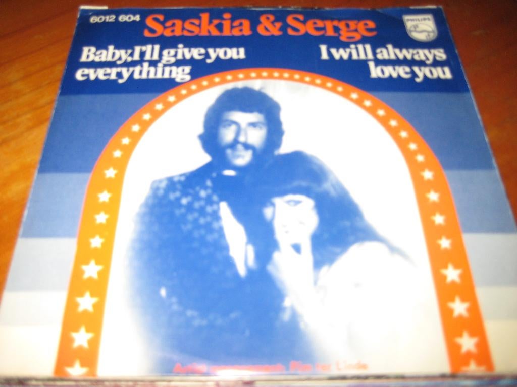 Saskia + Serge: Baby, I`ll give you everything (NO75), Ophalen of Verzenden, Zo goed als nieuw, Pop, Single